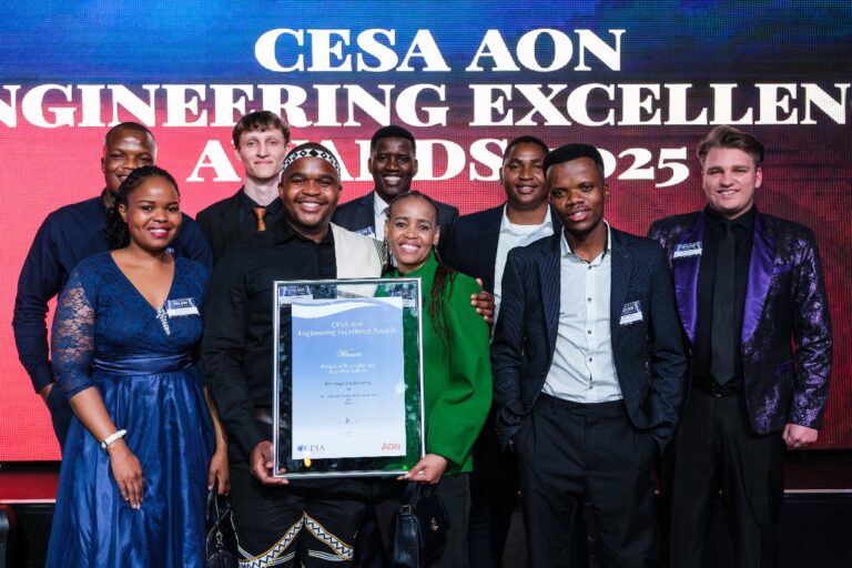 Maninga Engineering team at the CESA2025 Awards ceremony